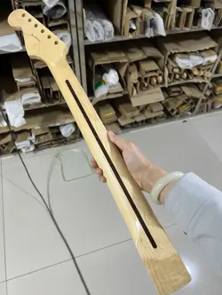 22FRETS FLOYD NUT NATURAL COLOR MAPLE ELECTRIC GUITAR NECK DLY FOR FENDER START