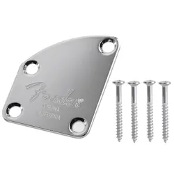 CURVED ELECTRIC GUITAR BASS NECK REINFORCEMENT PROTECTION PLATE FOR FENDER