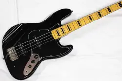 SQUIER BY FENDER 2023 CLASSIC VIBE 70S JAZZ BASS BLACK USED POPLAR W/SOFT CASE