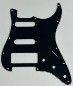 FOR FIT FENDER 11 HOLE STRATOCASTER P90 PICKUPS GUITAR PICKGUARD 3 PLY BLACK