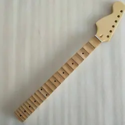 FULL SCALLOPED 21 FRETS MAPLE GUITAR NECK PART REVERSE BIG HEAD FENDER REPLACE
