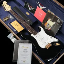 FENDER CUSTOM SHOP CUSTOM BUILT 1963 STRATOCASTER NOS GOLD HARDWARE AGED BLACK