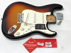MIM GENUINE FENDER FULL THICKNESS ALDER STRAT BODY SUNBURST ELECTRIC GUITAR