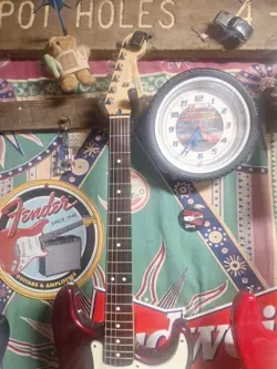 2005 MIM FENDER STRATOCASTER NECK - LOADED WITH TUNERS & NECKPLATE