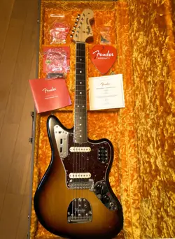 ELECTRIC GUITAR FENDER AMERICAN ORIGINAL 60S JAGUAR RW 3TSB SUNBURST 2017 & CASE