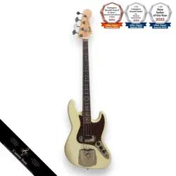 FENDER CUSTOM SHOP 1964 JAZZ BASS NOS OLYMPIC WHITE WITH ACCESSORIES
