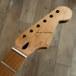 UNFINISHED ROASTED MAPLE STRAT GUITAR NECK FITS WARMOTH & FENDER SMU3