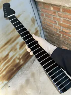 STAINLESS STEEL 21FRETS BLACK LUSTER MAPLE ELECTRIC GUITAR NECK FOR FENDER START