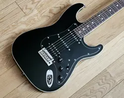 FENDER AERODYNE II STRATOCASTER USED BASSWOOD BODY BLACK W/SOFT CASE