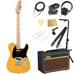 SQUIER BY FENDER SONIC TELECASTER MN BTB WITH VOX AMP 11-PIECE BEGINNER'S SET