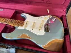 ELECTRIC GUITAR FENDER CUSTOM SHOP '69 STRATOCASTER BLUE METALLIC HEAVY RELIC