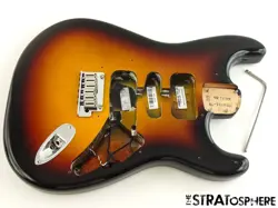 FENDER AMERICAN ULTRA II STRATOCASTER STRAT BODY W/ HARDWARE, USA ULTRABURST