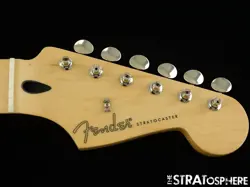 FENDER JIMMIE VAUGHAN STRATOCASTER STRAT NECK W/ TUNERS, JV, MAPLE 