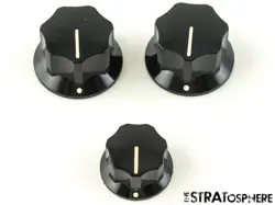 FENDER AMERICAN PERFORMER JAZZ J BASS 3 GUITAR KNOBS, CONTROL VOLUME TONE