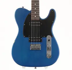 FENDER USA AMERICAN SERIES TELECASTER HH CHROME BLUE/R USED 2005 W/HARD CASE