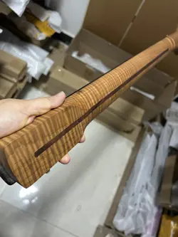 4A BIG HEAD ELECTRIC GUITAR NECK 22FRET ROASTED FLAME MAPLE FENDER STRAT REPLACE