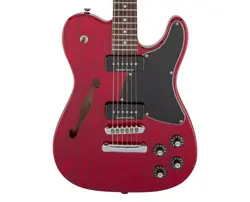 FENDER JIM ADKINS JA-90 TELECASTER THINLINE ELECTRIC GUITAR - CANDY APPLE RED