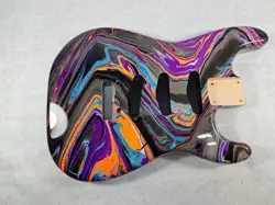 BASSWOOD SSS GUITAR BODY - FITS FENDER STRAT STRATOCASTER NECK WILKINSON J2112