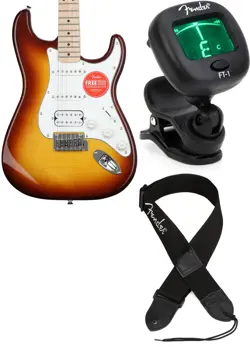 SQUIER 0378152547 + FENDER 0239978005 + FENDER 0990662043 VALUE BUNDLE