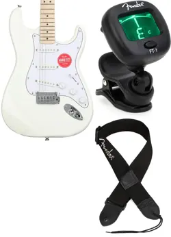 SQUIER 0378002505 + FENDER 0239978005 + FENDER 0990662043 VALUE BUNDLE
