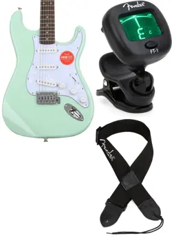 SQUIER 0378004557 + FENDER 0239978005 + FENDER 0990662043 VALUE BUNDLE