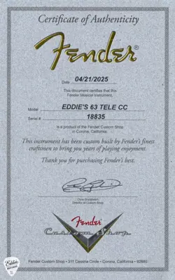 1963 TELECASTER CLOSET