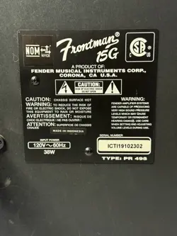 FRONTMAN 15G AMP
