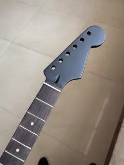 ROSEWOOD 22FRETS BLACK COLOR MAPLE MATTE FINISH ELECTRIC GUITAR NECK FOR FENDER