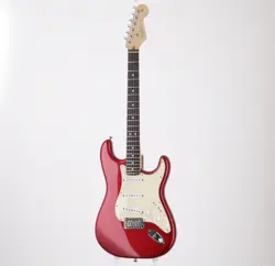USED FENDER USA / AMERICAN STRATOCASTER R/CRD MODIFIED 2004 CHROME RED 2004