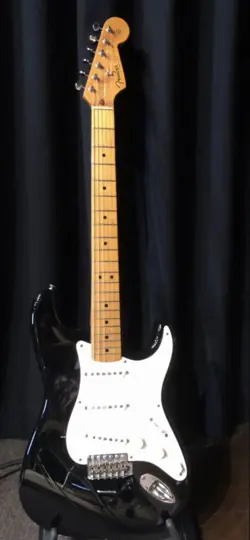 ELECTRIC GUITAR FENDER USA VINTAGE SERIES STRATOCASTER BLACK 1991 S/N V051293