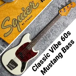 SQUIER CLASSIC VIBE 60S MUSTANG BASS GUITAR BY FENDER FROM JAPAN