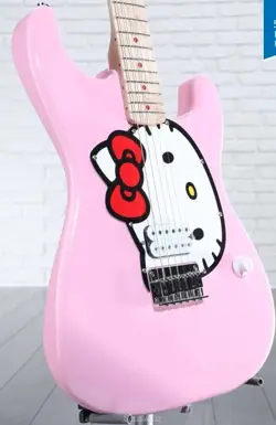 HELLO KITTY -  SQUIER FENDER STRATOCASTER GUITAR - BRAND NEW!!!