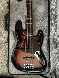 FENDER AMERICAN PROFESSIONAL II JAZZ BASS V ROSEWOOD FINGERBOARD, SUNBURST