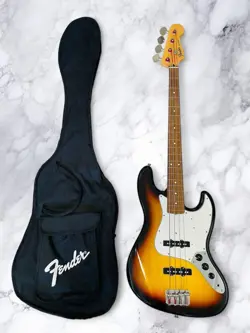 FENDER JAPAN JAZZ BASS ELECTRIC BASS GUITAR 2012 MADE IN JAPAN SUNBURST USED
