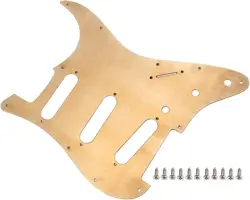 BRASS GUITAR SSS PICKGUARD SCRATCH PLATE FIT FENDER STRATOCASTER ST