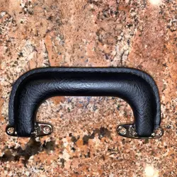 FENDER, GIBSON, GUITAR, SUITCASE, HANDLE LEATHER / METAL CORE, BLACK