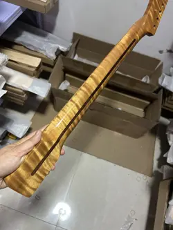 21 FRET ROASTED FLAME MAPLE TL GUITAR NECK PART FOR FENDER DIY REPLACEMENT 25.5