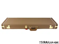 BROWN HARDSHELL CASE.