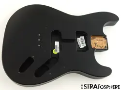 USA FENDER JIM ROOT STRATOCASTER MAHOGANY HH STRAT BODY FLAT BLACK