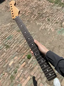 ROSEWOOD MATTE 22FRETS FENDER STRAT ROASTED FLAME MAPLE ELECTRIC GUITAR NECK