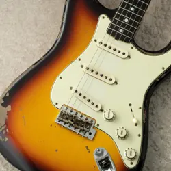 FENDER CUSTOM SHOP MICHAELLANDAU 1968 STRATOCASTER-BLEACHED 3-COLOR #GG9WS