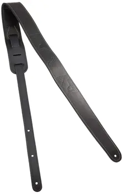 [FENDER] GUITAR STRAP MONOGRAM LEATHER STRAP - BLK BLACK