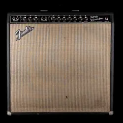 VINTAGE 1966 FENDER SUPER REVERB GUITAR AMP COMBO WITH COVER