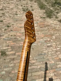 22 FRETS ROASTED FLAME MAPLE ELECTRIC GUITAR NECK FOR FENDER TELE REPLACEMENT