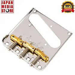 FENDER 3-SADDLE TOP-LOAD STRING-THROUGH TELECASTER BRIDGE WITH BRASS SADDLES