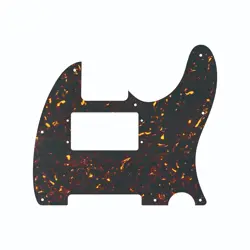 FOR US FENDER STANDARD TELE GUITAR PICKGUARD WITH WIDE PICKUP, BROWN TORTOISE