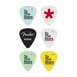 NEW FENDER TOM DELONGE 351 CELLULOID PICKS - PACK OF 6
