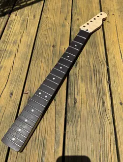 NEW MIGHTY MITE FENDER LICENSED TELECASTER NECK ROSEWOOD BOARD