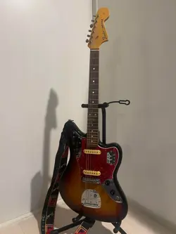 FENDER JAPAN JAGUAR SUNBURST ELECTRIC GUITAR USED FROM JAPAN