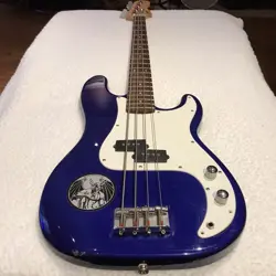 SQUIER BY FENDER P-BASS AFFINITY SERIES 4-STRING ELECTRIC BASS GUITAR BLUE